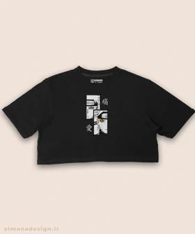 کراپ زنانه طرح توکیو غول شخصیت کانکی کد 917