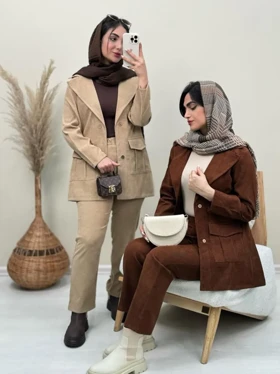 ست مانتو شلوار دینا