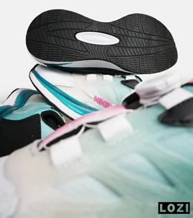 کفش کتانی مردانه و زنانه سبز دریایی NIKE reverse swoosh DISK