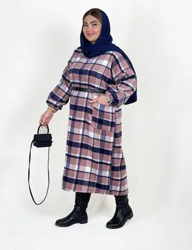 پیراهن کفتان چهارخونه پشمی کد :S276