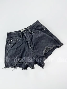 شورتک کوتاه جین پاچه ریش
