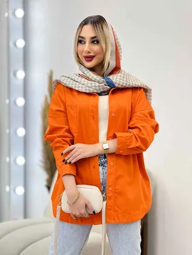 مانتو کتان رنگی