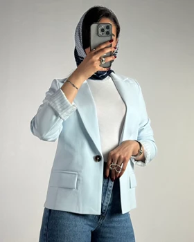 کت جیب پاکتی تک دکمه  کد 100170