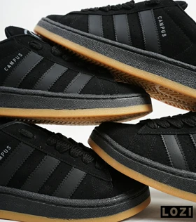 کفش کتانی بزرگ پا مشکی کرم ADIDAS Campus