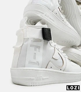 کفش کتانی ساق‌دار مردانه سفید NIKE AIRFORCE AF1