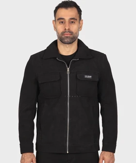 خرید کت کتان زیپدار و داخل خز 2602