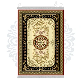 فرشینه از جنس پارچه هازان مخمل ترک طرح سنتی و مدرن برند دفه کد DHU216