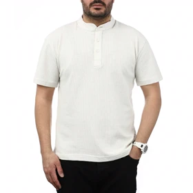 پولوشرت آستین کوتاه یقه دیپلمات مردانه تن کوک مدل 1311642