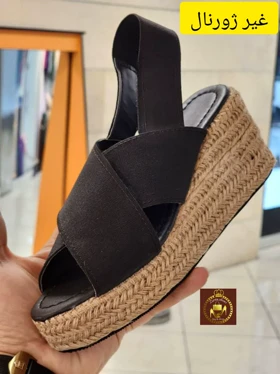 صندل لژدار کنفی زنانه عرشیا