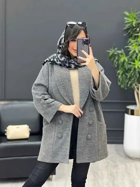 پالتو یقه آرشال آستین پاگن