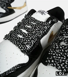 کفش کتانی مردانه و زنانه مشکی سفید طلایی NIKE travis scott مدل 7483