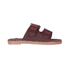 اسلیپر زنانه قهوه ای دو سگک کد 5934