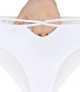 شورت زنانه اسلیپ میکروفایبر ضد حساسیت Neev نیو کد Ella 2029 سفید White