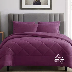 روتختی مینیمال کتان مخمل طرح لوزی