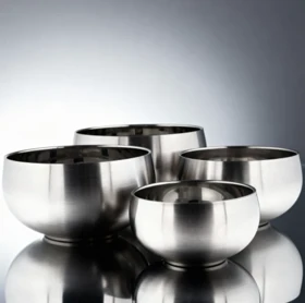 ست 4 عددی کاسه استیل دوجداره