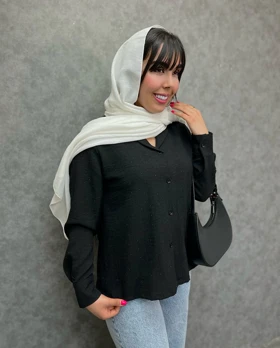 🩶شومیز نگین‌دار