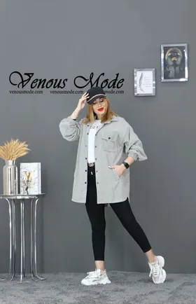 مانتو مخمل کبریتی سه جیب