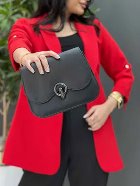 کیف لبه هلالی قفل چرخشی