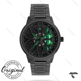 ساعت کرست مردانه 9015-4 مشکی عقربه سبز Crest-11098-G