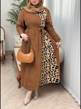 پیراهن کبریتی پلنگی 3429