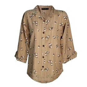 تونیک زنانه گل‌دار گچی