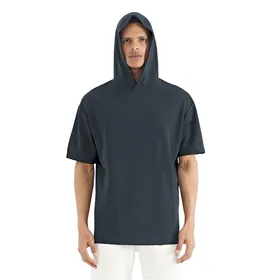 تیشرت اورسایز کلاه دار مردانه 1991 مدل TS1966 DG