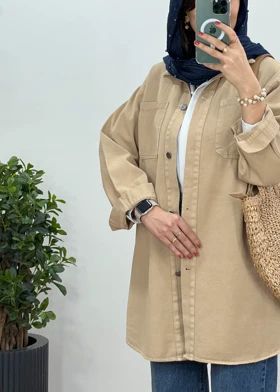 مانتو کتان کاغذی کارن 3