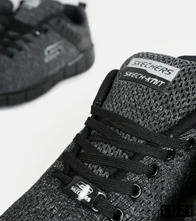 کفش کتانی طبی ورزشی خاکستری SKECHERS SKECH-KNIT