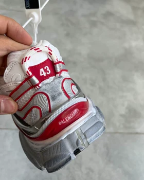کتانی BALENCIAGA RUNNER طوسی قرمز