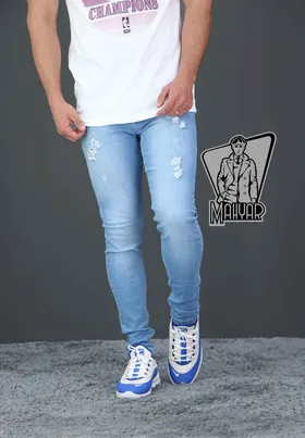 شلوار جین آبی روشن