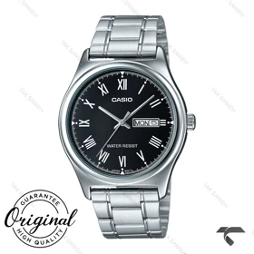 ساعت کاسیو مردانه MTP-V006D-1BU سیلور مشکی ایندکس یونانی Casio-10408-G
