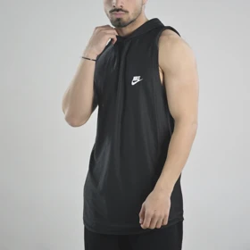 رکابی کلاهدار ورزشی مردانه نایک مدل VHD-Dri Fit-4K1003 طوسی تیره