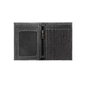 کیف پول مردانه چرم کروکو مدل کوپر مجیک