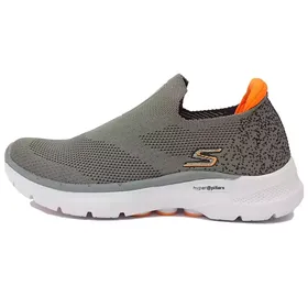 کفش راحتی اسکچرز جورابی بدون بند طوسی Go walk