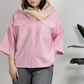شومیز باکسی راه راه