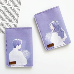 کاور پاسپورت و شناسنامه فانتزی دو نفره چرم نئون مدل PC205