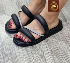 صندل دمپایی روفرشی زنانه حلقه نگین‌دار