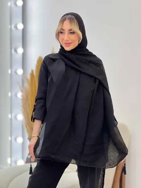 شال پلیسه ساده