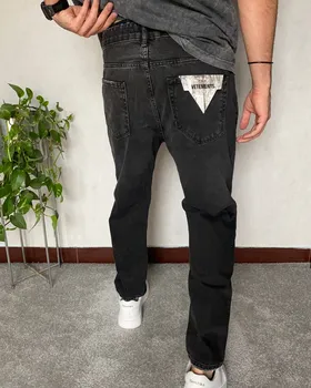 شلوار مام فیت ذغالی سنگشور VETEMENTS ساده 1435