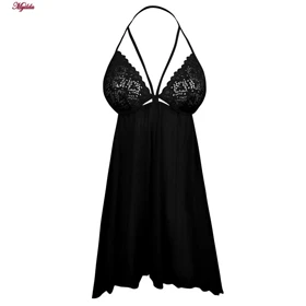 لباس خواب زنانه رنگ مشکی مدل 5241-2222
