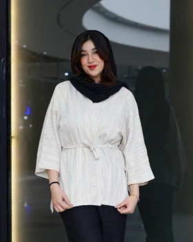 مانتو زنانه لینن کوک دوزی شده 8727 پارچه وارداتی