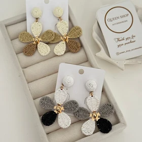 گوشواره کنفی گل کد 816