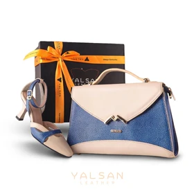 ست کیف و کفش زنانه چرم یلسان مدل آلندا کد 943-AZALIYA-SHT