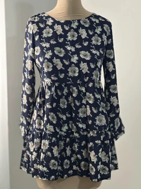 پیراهن عروسکی گل‌گلی