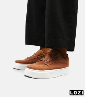 کفش کتانی کژوال مردانه قهوه ای ZARA