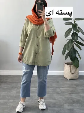 مانتو شومیزی لینن طرح زارا