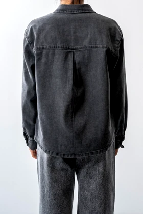 شومیز جین جیب‌دار زنانه