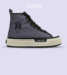 کفش اسنیکرزساق‌دار آبی نفتی Amiri Simple مدل 4810