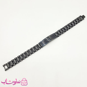 دستبند مردانه استیل رولکس مشکی