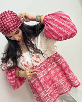 مانتو هندی ژاکارد